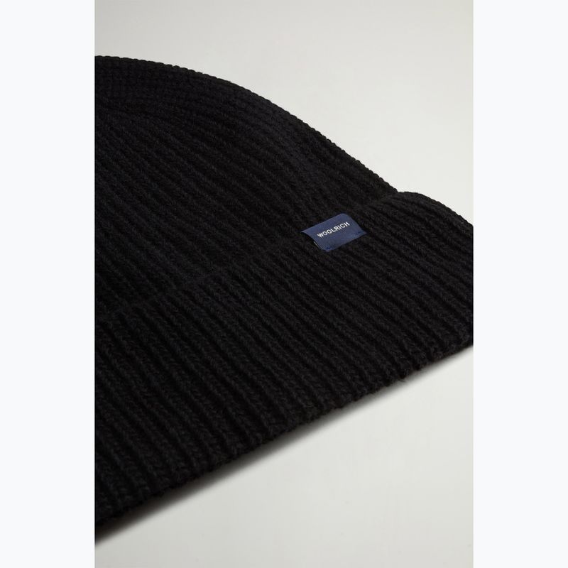 Czapka zimowa męska Woolrich Knitted Ribbed Beanie black 3
