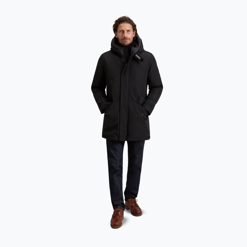 Płaszcz ocieplany męski Woolrich Polar High Collar Parka black 2