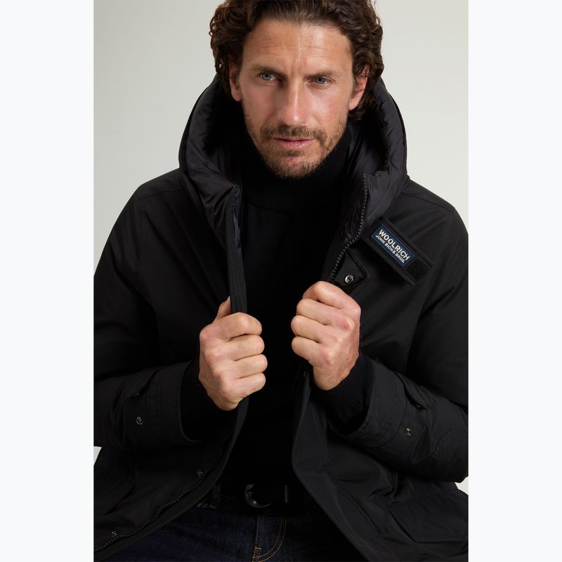 Płaszcz ocieplany męski Woolrich Polar High Collar Parka black 4