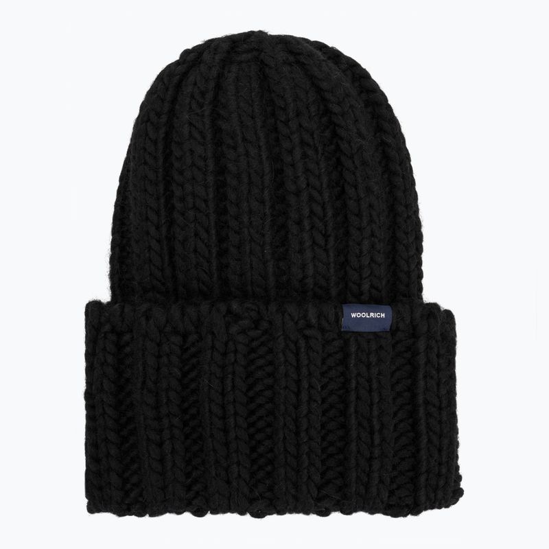 Czapka zimowa damska Woolrich Chunky Beanie 2026 black