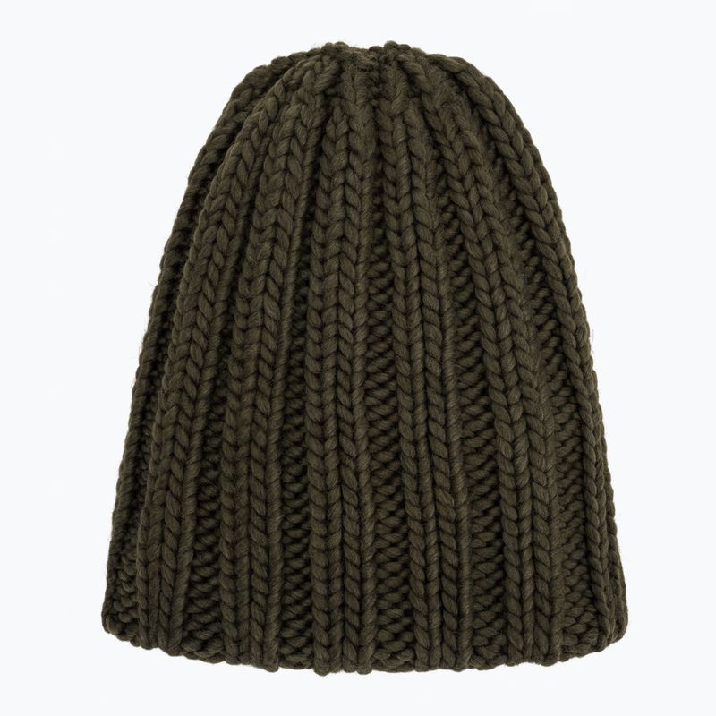 Czapka zimowa damska Woolrich Chunky Beanie dark green 4
