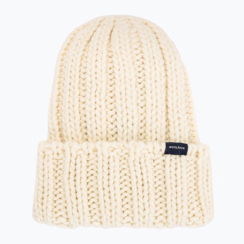 Czapka zimowa damska Woolrich Chunky Beanie 2026 milky cream