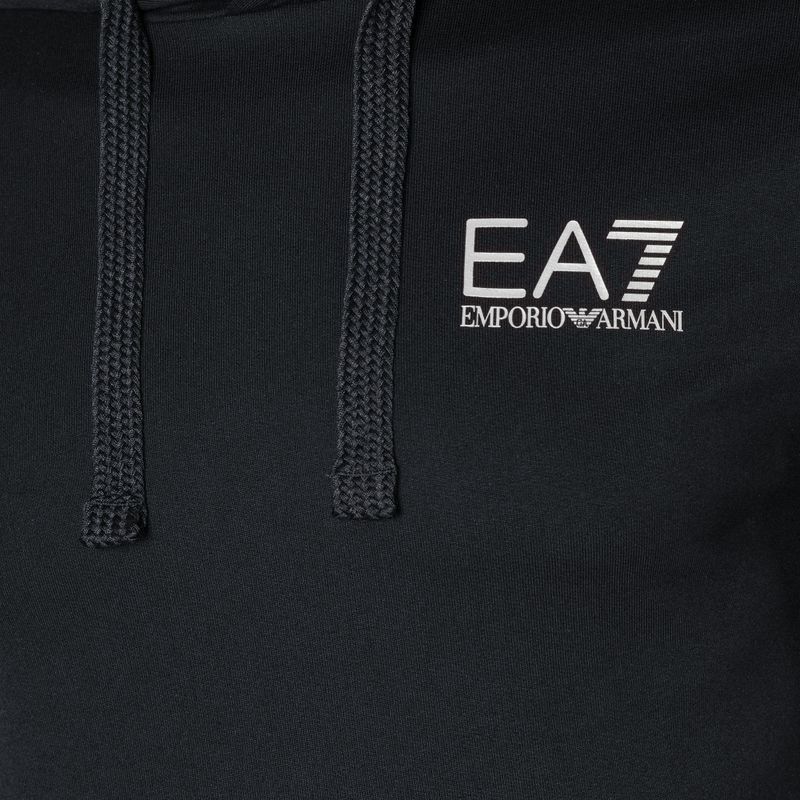 Bluza męska EA7 Emporio Armani Train Logo Series Hoodie Extended Logo Coft night blue/white logo 7