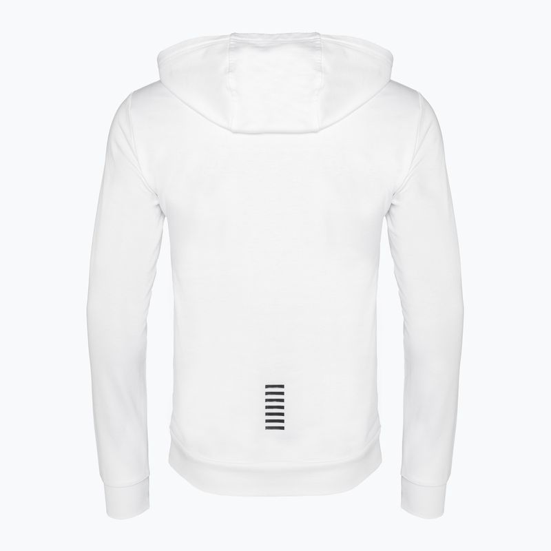 Dres męski EA7 Emporio Armani Train Core ID Hoodie Coft white/black 4