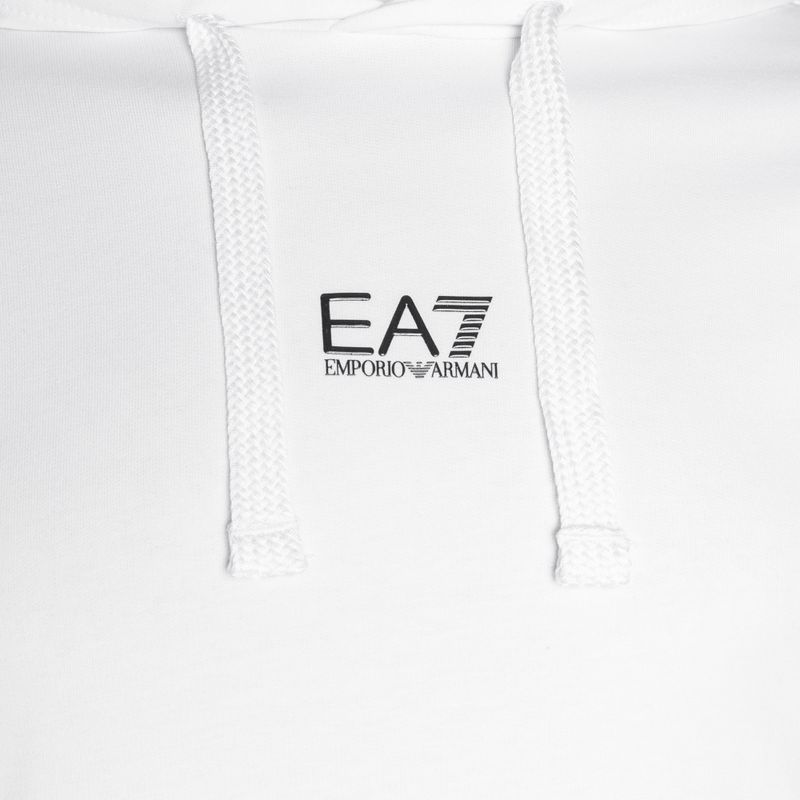 Dres męski EA7 Emporio Armani Train Core ID Hoodie Coft white/black 5