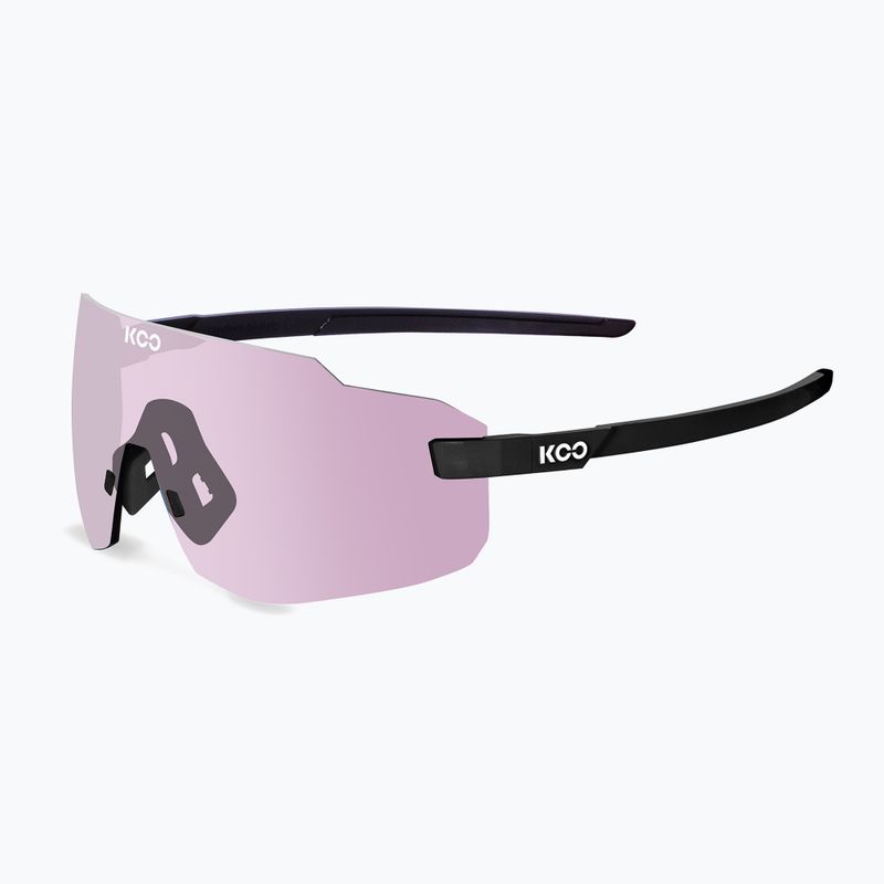 Okulary przeciwsłoneczne Koo Supernova black matt/photochromic pink