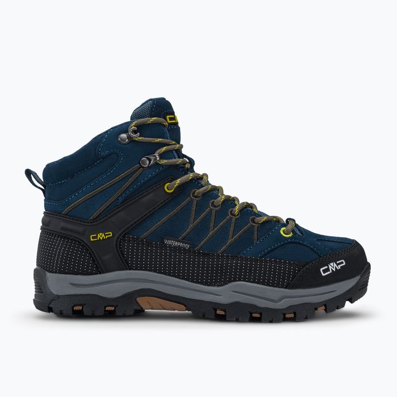Buty trekkingowe juniorskie CMP Rigel Mid Wp blue ink/yellow 2