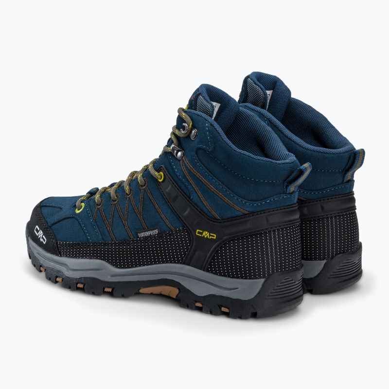 Buty trekkingowe juniorskie CMP Rigel Mid Wp blue ink/yellow 3
