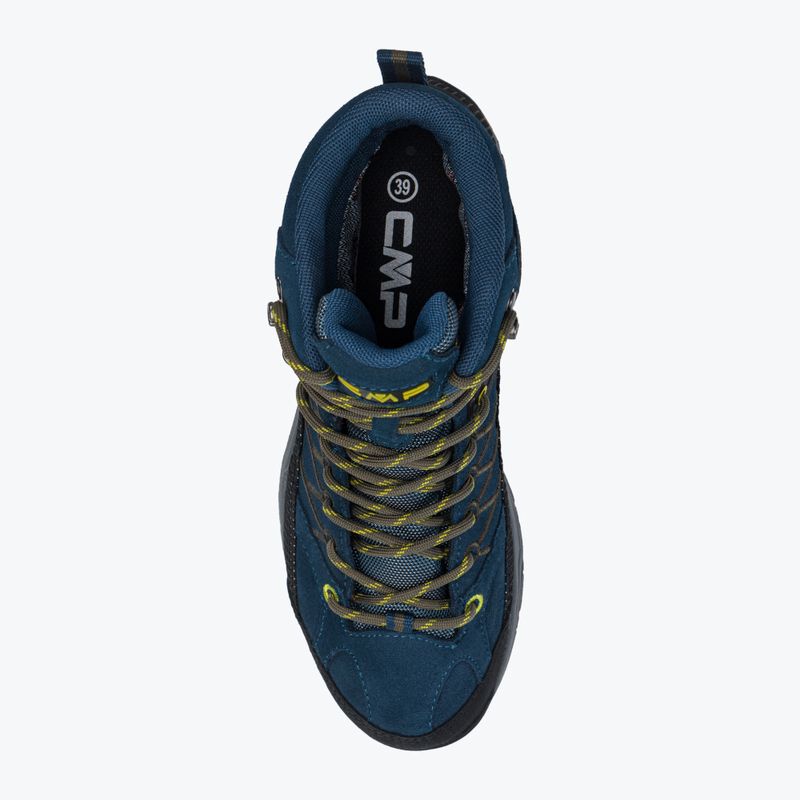 Buty trekkingowe juniorskie CMP Rigel Mid Wp blue ink/yellow 6