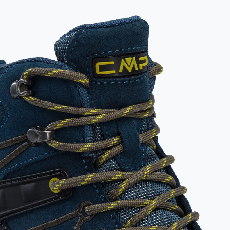 Buty trekkingowe juniorskie CMP Rigel Mid Wp blue ink/yellow 9