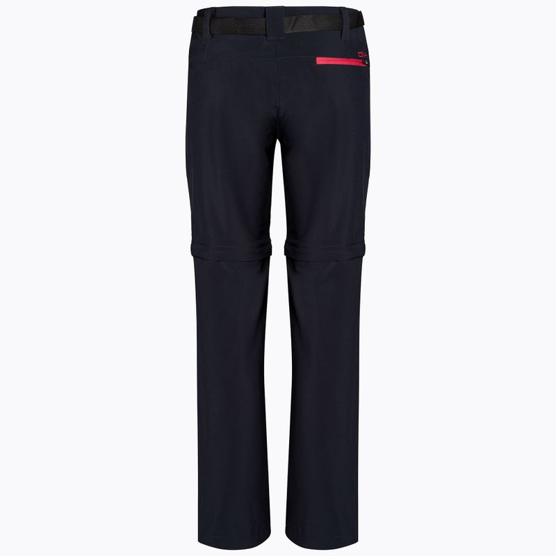 Spodnie trekkingowe damskie CMP 3T51446 Zip Off antracite/fragola 2