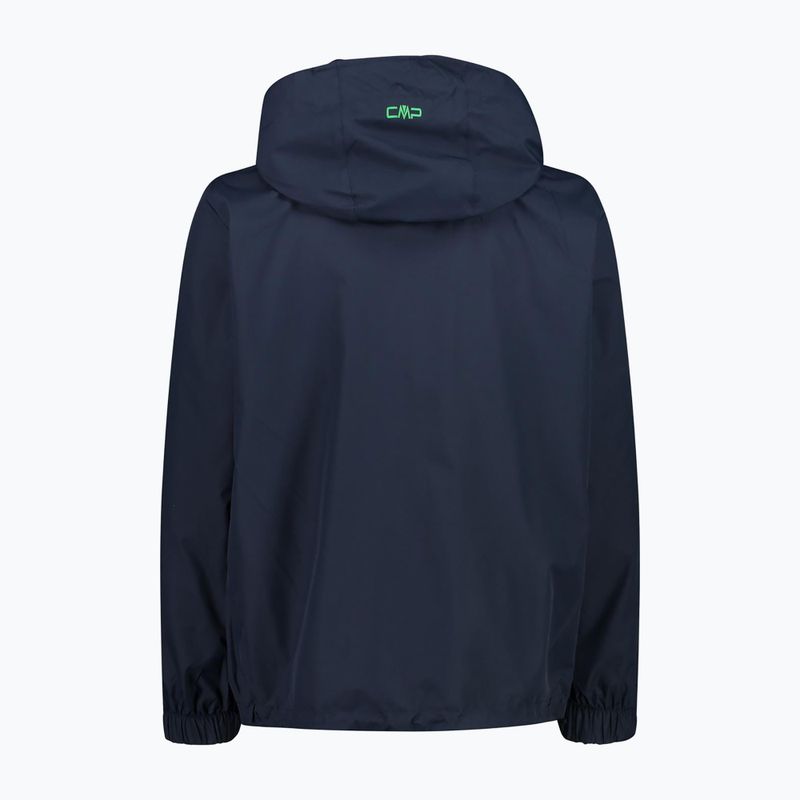 Kurtka przeciwdeszczowa męska CMP 39X7367 Snaps Hood black/blue 6