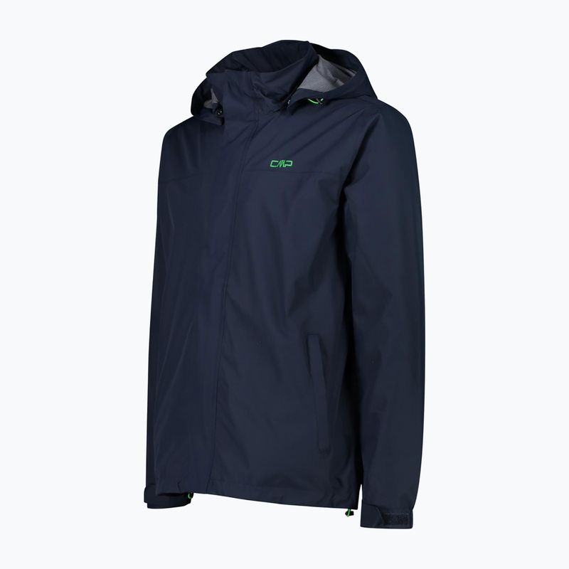 Kurtka przeciwdeszczowa męska CMP 39X7367 Snaps Hood black/blue 7
