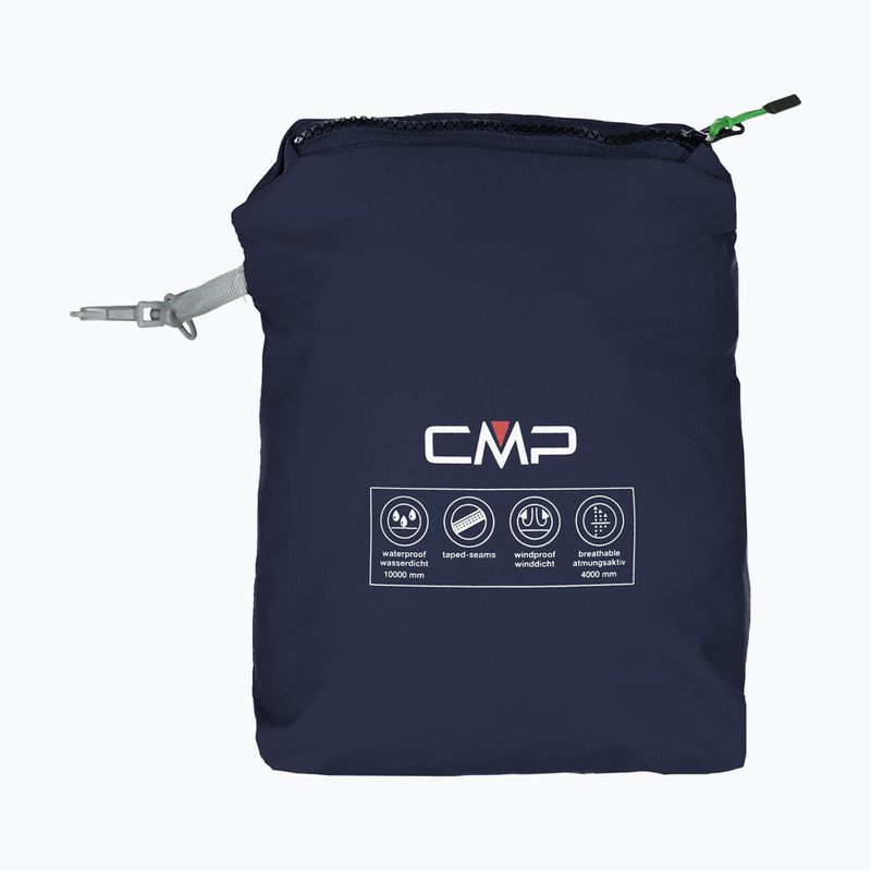 Kurtka przeciwdeszczowa męska CMP 39X7367 Snaps Hood black/blue 8