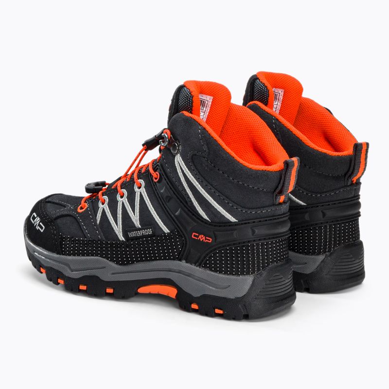 Buty trekkingowe dziecięce CMP Rigel Mid Wp antracite/flash orange 3