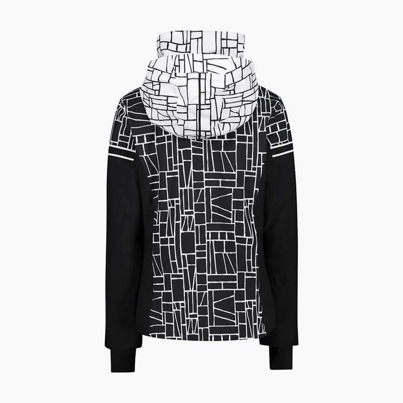 Kurtka narciarska damska CMP 31W0076 nero/bianco 8