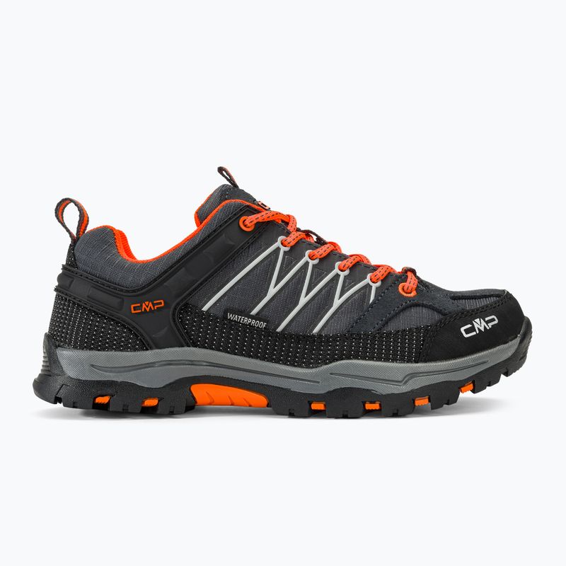 Buty trekkingowe dziecięce CMP Rigel Low Wp antracite/flash orange 2