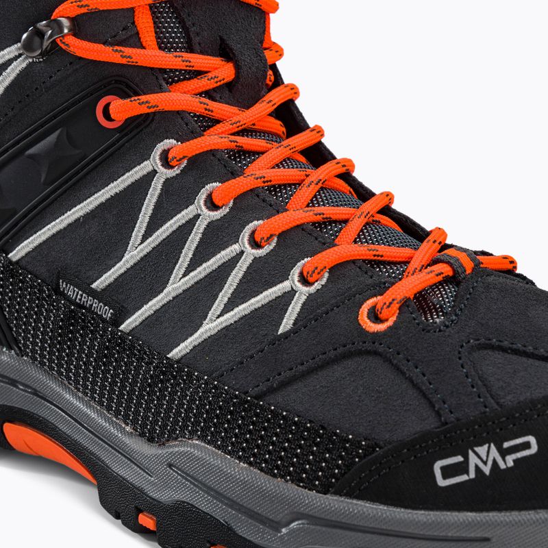 Buty trekkingowe juniorskie CMP Rigel Mid Wp antracite/flash orange 9