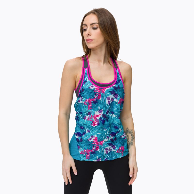 Koszulka damska CMP 32C6256 Trail Top hawaian/purple fluo