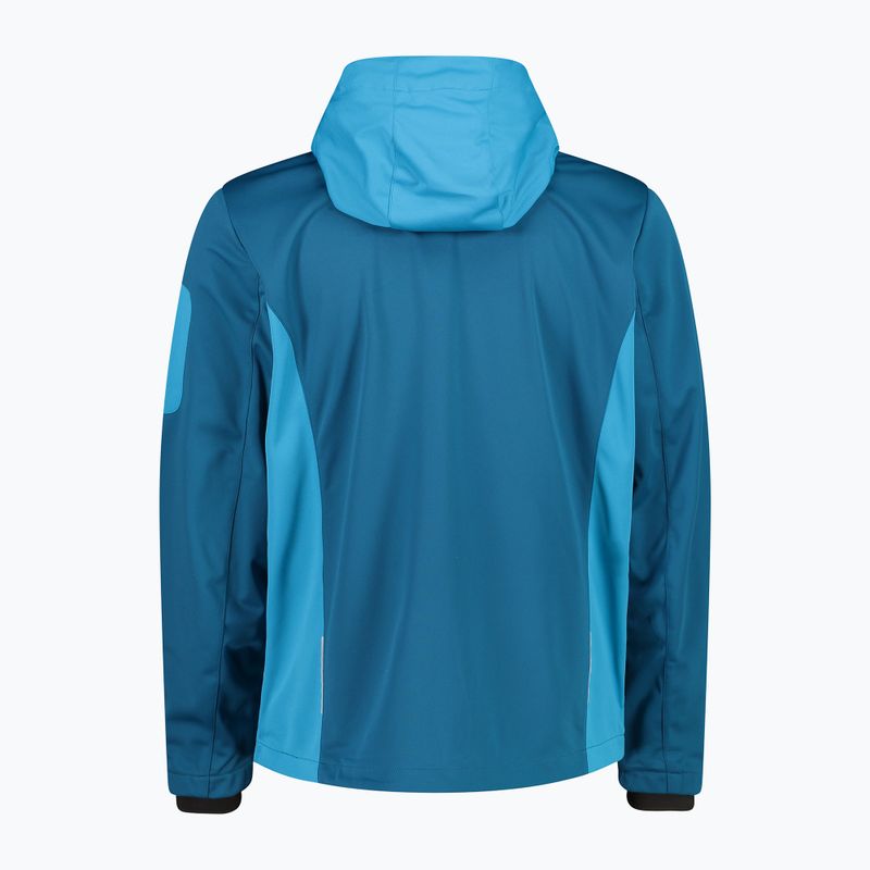 Kurtka softshell męska CMP 39A5027 Zip deep lake/danube 3