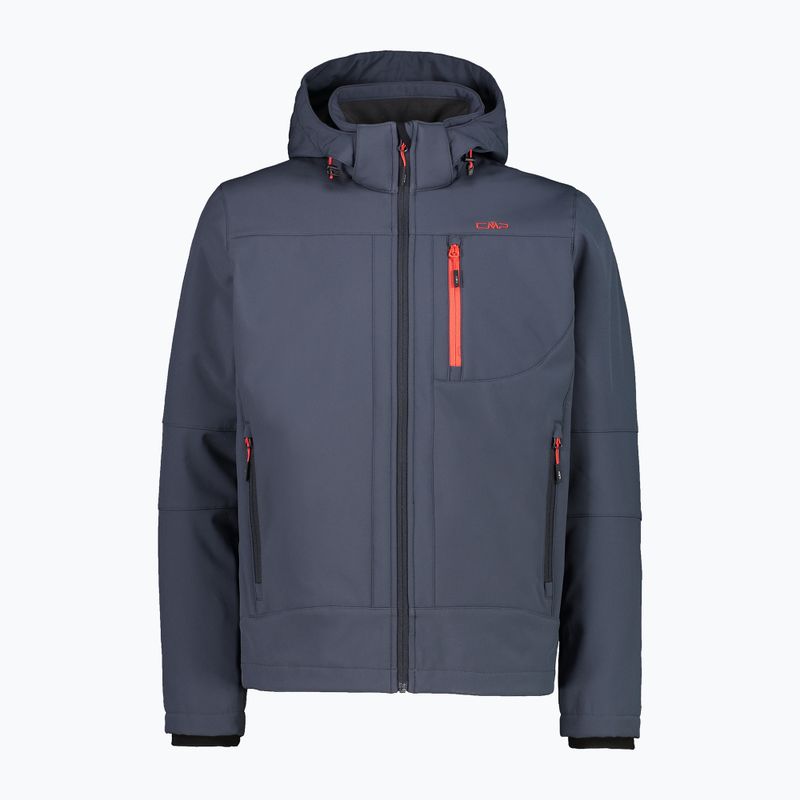Kurtka softshell męska CMP 3A01787N Zip Hood titanio/antracite