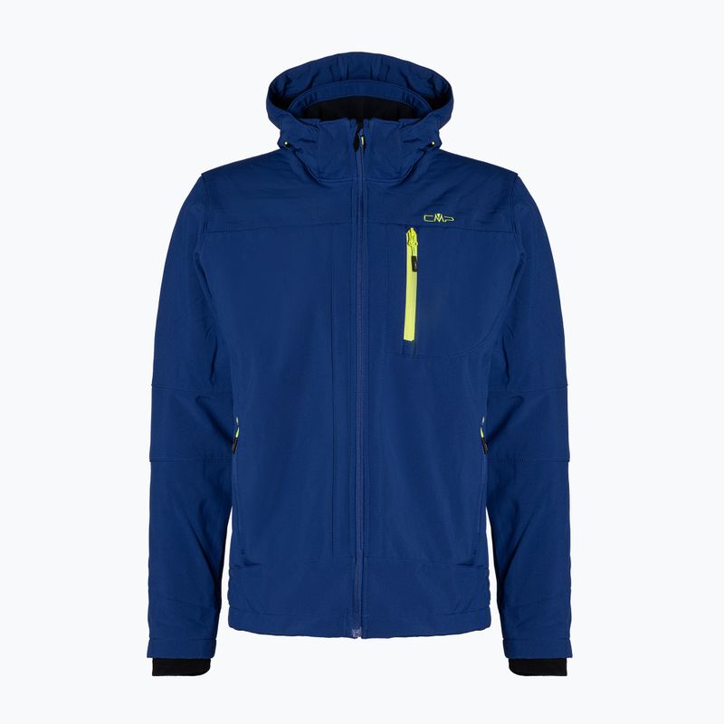 Kurtka softshell męska CMP 3A01787N Zip Hood bluish/electric