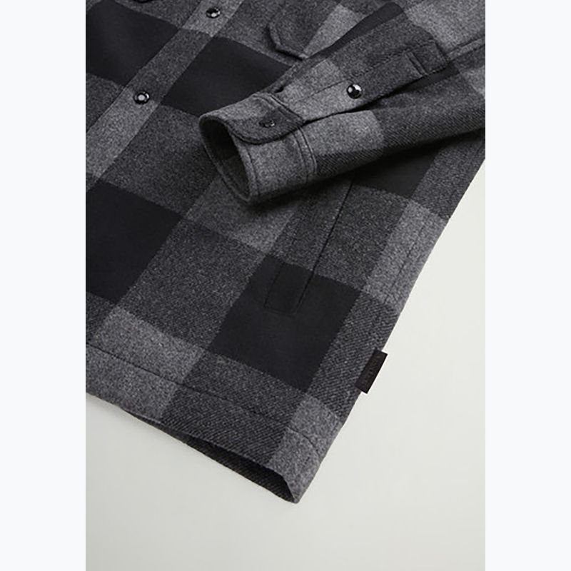 Kurtka męska Woolrich Alaskan Wool Check Overshirt charcoal buffalo 9
