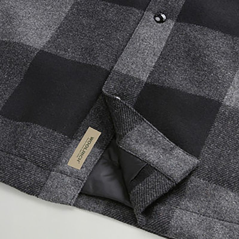 Kurtka męska Woolrich Alaskan Wool Check Overshirt charcoal buffalo 10