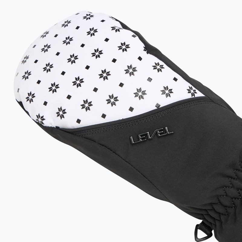Rękawice narciarskie damskie Level Mummies Mitt black/white 4