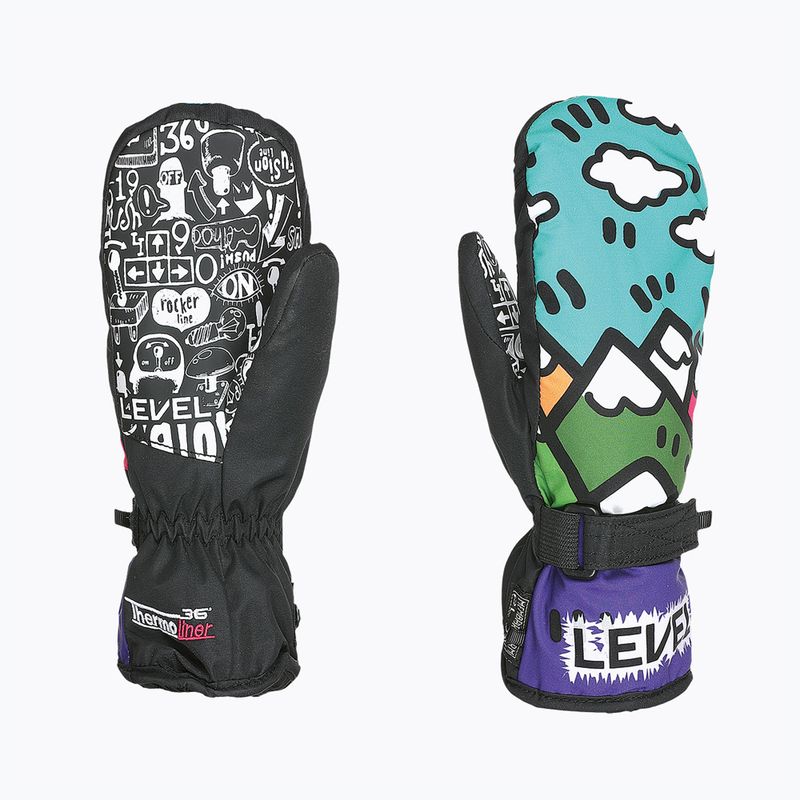 Rękawice narciarskie dziecięce Level Junior Mitt purple 8