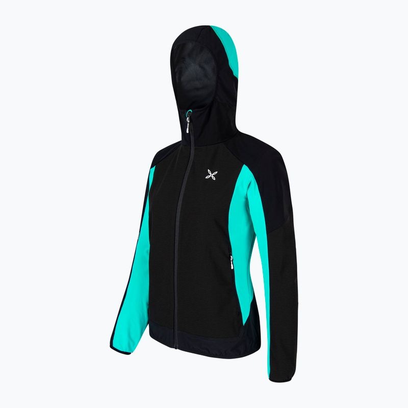 Kurtka przeciwwiatrowa damska Montura Premium Wind Hoody nero/care blue 3