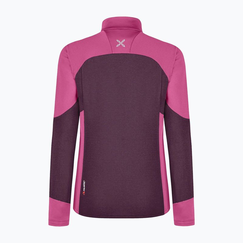 Bluza damska Montura Rise Maglia vinaccia/baton rouge 2