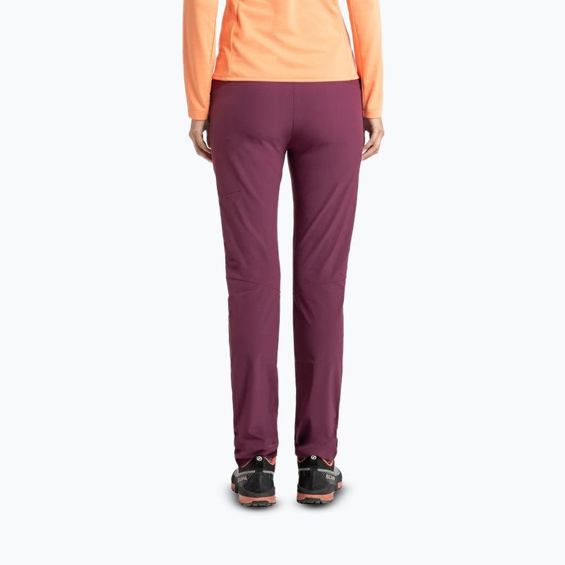 Spodnie trekkingowe damskie Montura Rise vinaccia/baton rouge 2