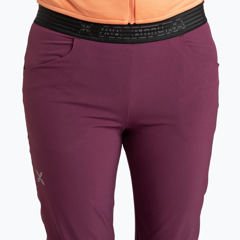 Spodnie trekkingowe damskie Montura Rise vinaccia/baton rouge 4