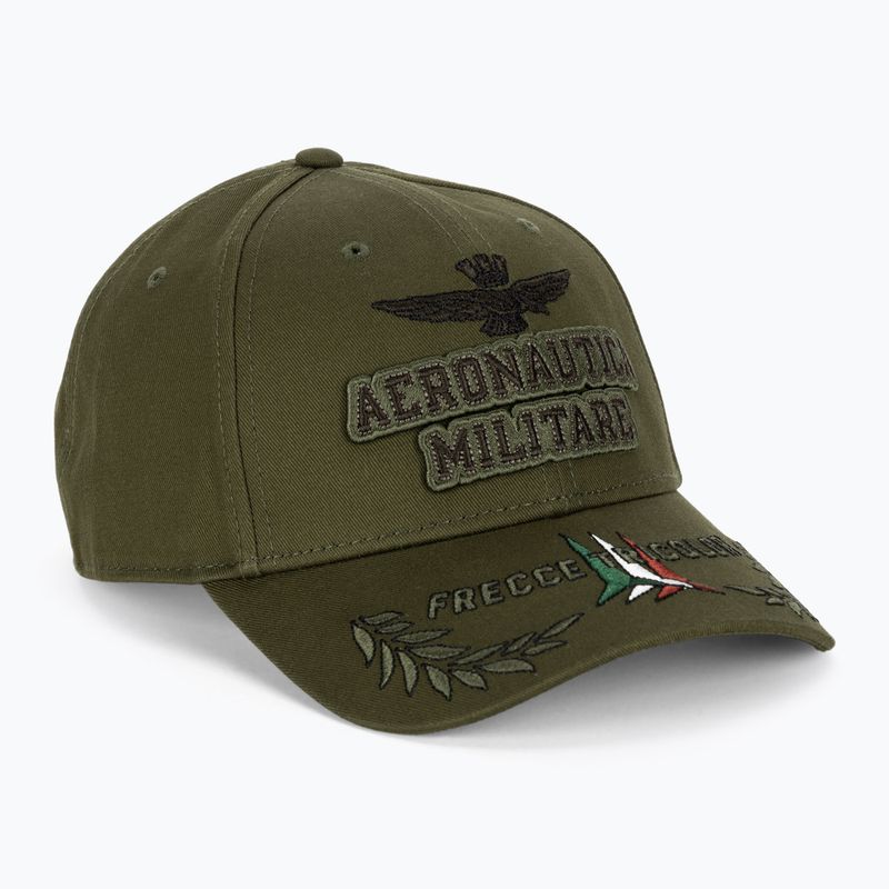 Czapka z daszkiem męska Aeronautica Militare Embossed Embroidery military green