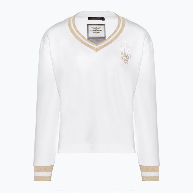 Bluza damska Aeronautica Militare Lady V-Neck optical white