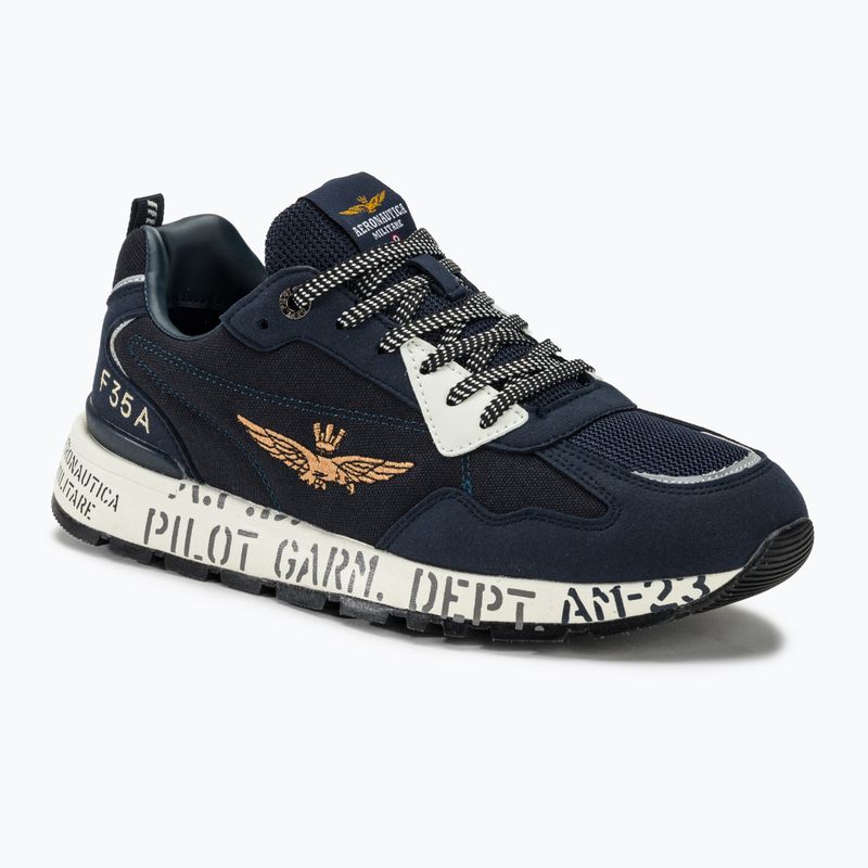 Buty męskie Aeronautica Militare Printed Sole light blue