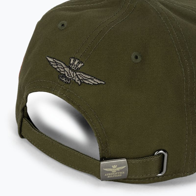 Czapka z daszkiem męska Aeronautica Militare Basic With Metal Eagle military green 5
