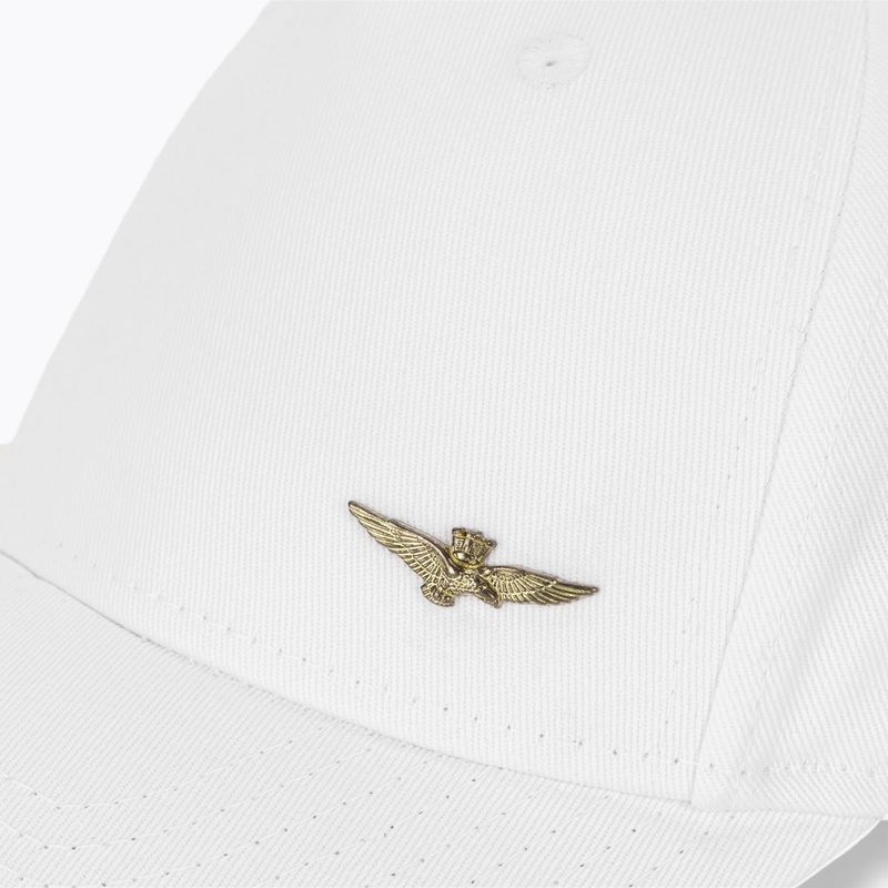 Czapka z daszkiem męska Aeronautica Militare Basic With Metal Eagle off white 3