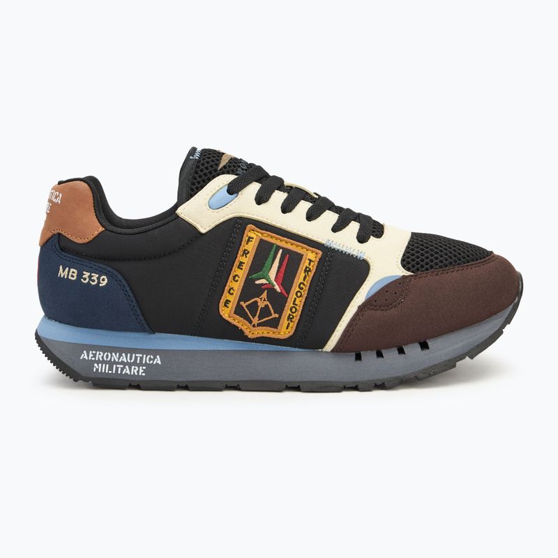 Buty męskie Aeronautica Militare SC292CT3331 blue/light brown/black 2