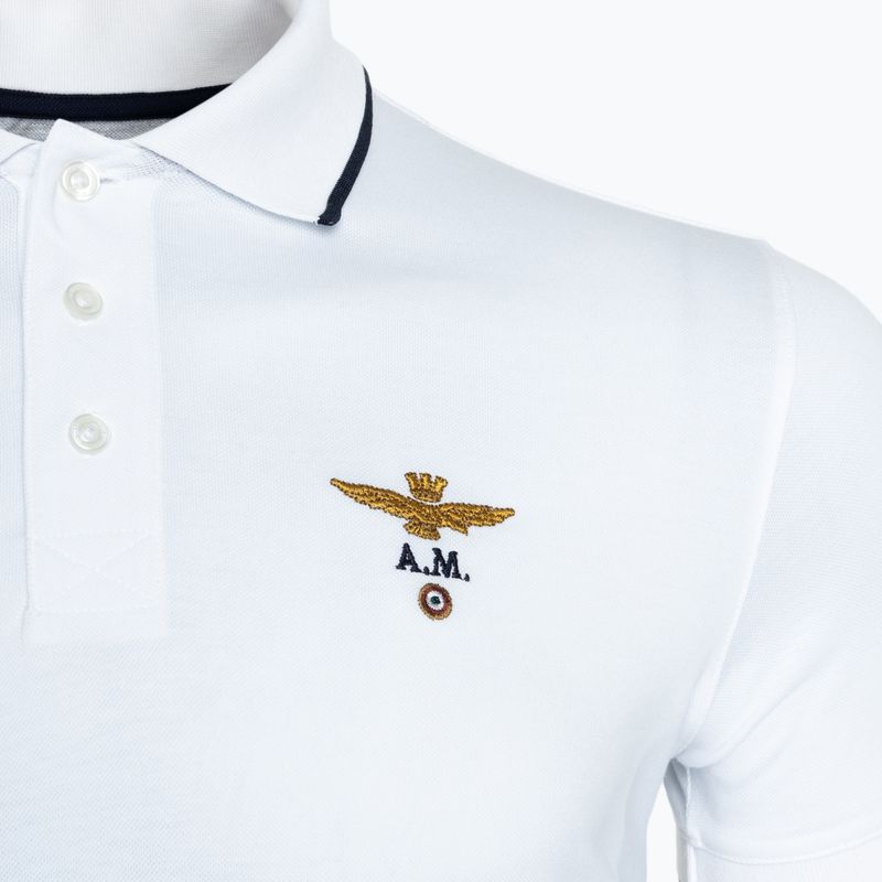 Koszulka polo męska Aeronautica Militare Essential off white 3