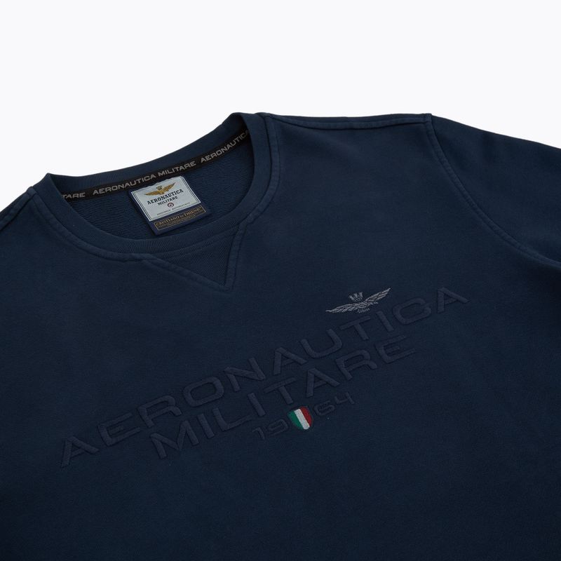 Bluza męska Aeronautica Militare 251FE1985F539 blu navy washed 4