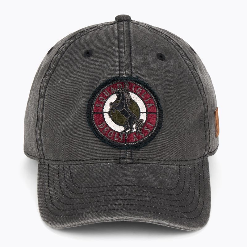 Czapka z daszkiem męska Aeronautica Militare 251HA1211CT2476 black washed 2