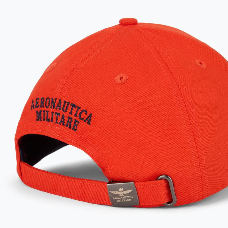 Czapka z daszkiem męska Aeronautica Militare 251HA1212CT3299 papaya orange 4