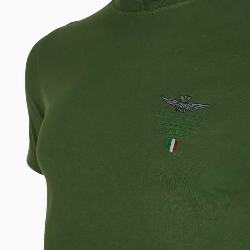 Koszulka męska Aeronautica Militare 251TS2377J633 forest green washed 3