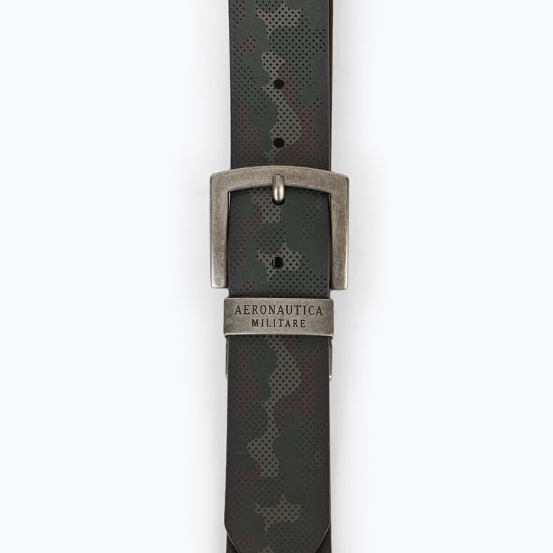 Pasek do spodni męski Aeronautica Militare 251CP264PL276 camou military olive / testa di moro 2