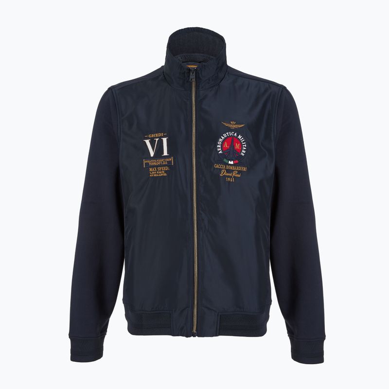 Bluza męska Aeronautica Militare 251AF500F459 Cappucio blu navy 7