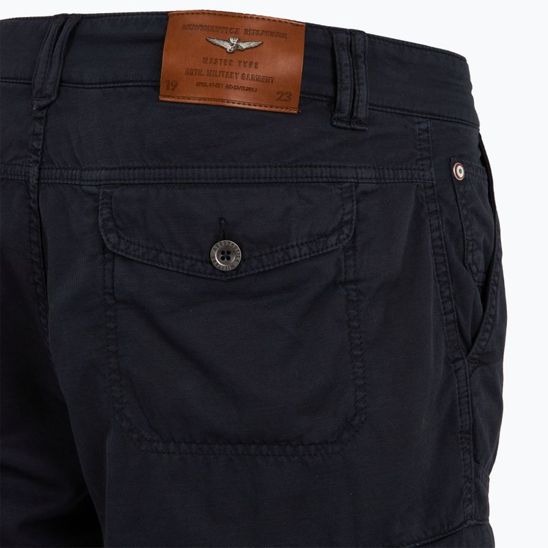 Spodenki męskie Aeronautica Militare 251BE259CT3526 blu navy washed 4