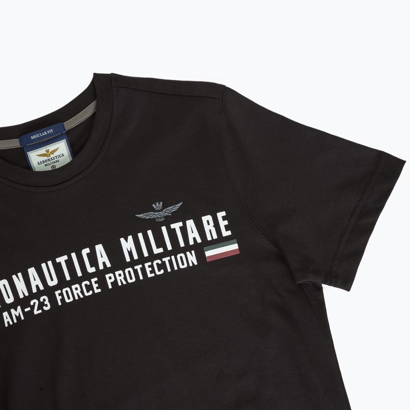 Koszulka męska Aeronautica Militare Heritage jet black 3
