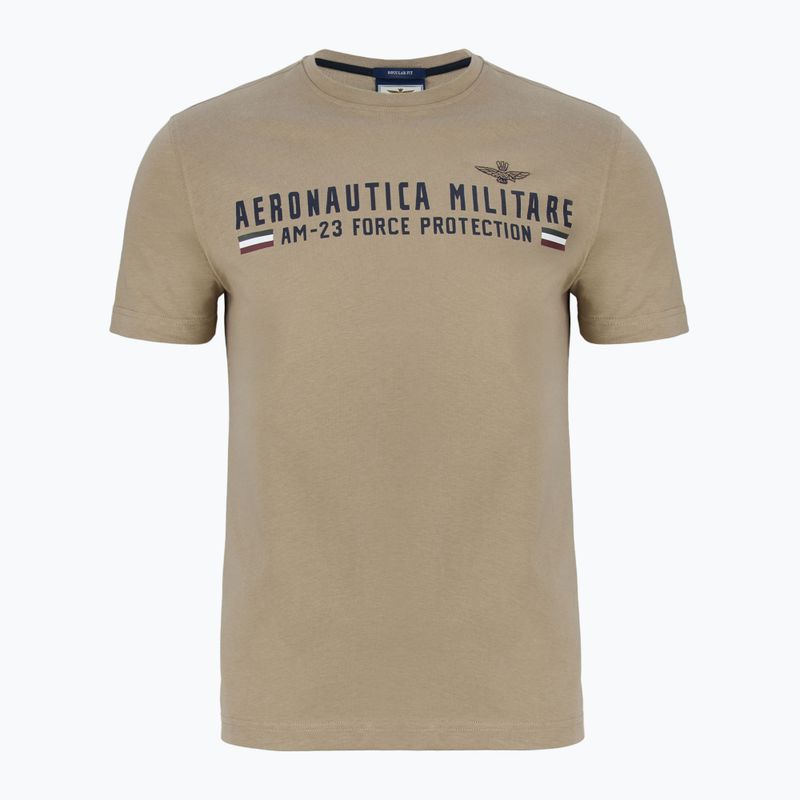 Koszulka męska Aeronautica Militare Heritage dune beige